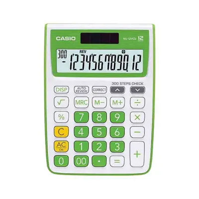 Casio MJ-12VCB-GN Check and Correct Desktop Calculator